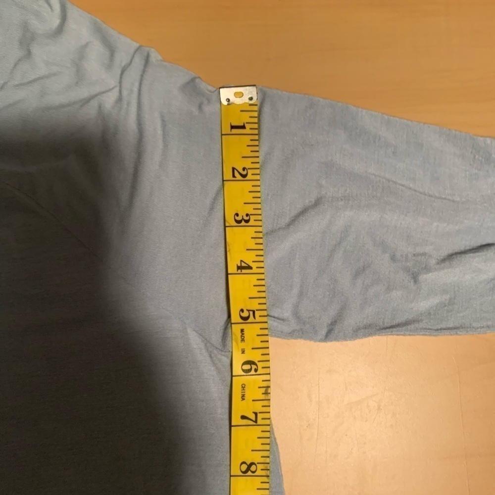 American Eagle Soft & Sexy light blue/ dark blue long sleeve shirt size small - Picture 4 of 7